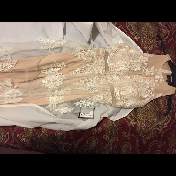 Dresses Nude Sheer Overlay Gown Poshmark